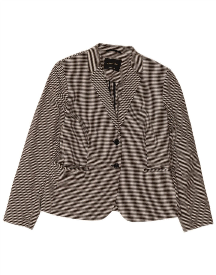 Massimo Dutti Ženska jakna sa 2 gumba EU 44 XL crna houndstooth