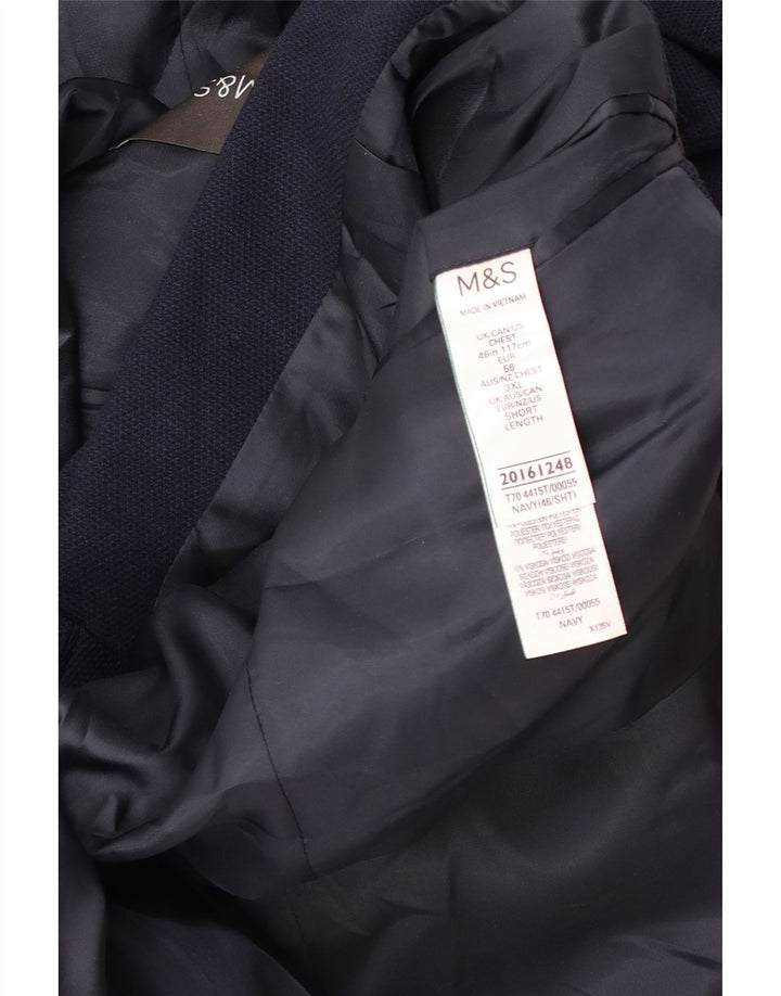 Marks & Spencer muška jakna sa 2 gumba UK 46 XL tamnoplavi poliester
