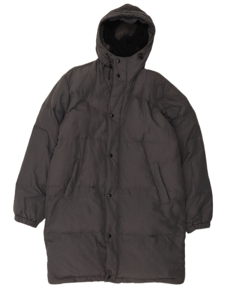 Gazzarrini muški podstavljeni kaput s kapuljačom UK 42 XL crni poliamid