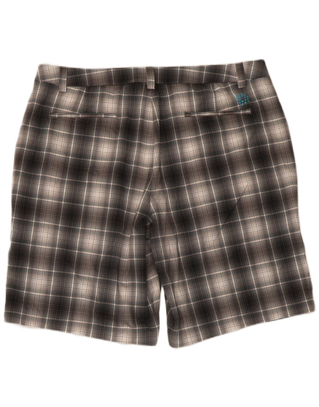 Puma muške chino kratke hlače W40 XL sivi karirani poliester