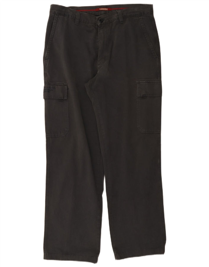 Carrera muške ravne kargo hlače W38 L31 sivi pamuk