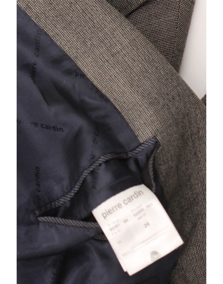 PIERRE CARDIN Muški sako sa 2 gumba UK 40 Velika siva djevičanska vuna