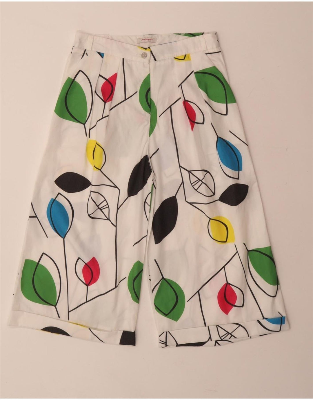 LAURA BIAGIOTTI Ležerne kratke hlače za djevojčice 13-14 godina W25 Bijele cvjetne