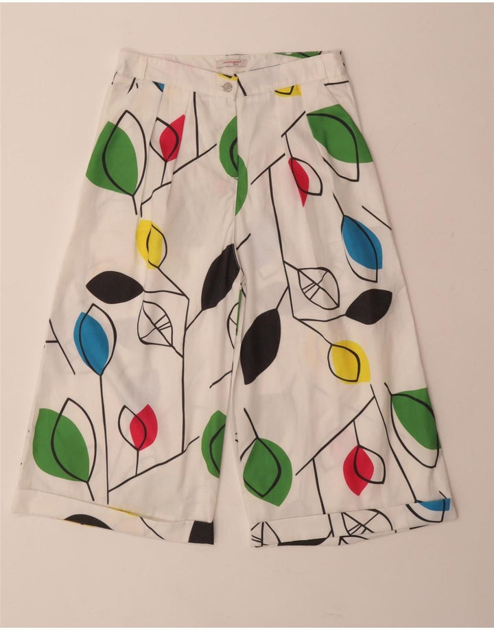 LAURA BIAGIOTTI Ležerne kratke hlače za djevojčice 13-14 godina W25 Bijele cvjetne