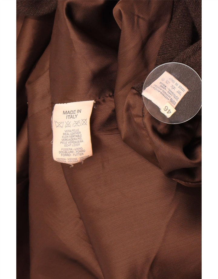 Vintage ženski kožni kaput IT 46 Large Brown Leather