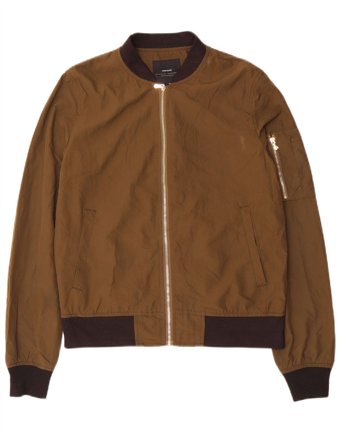 Zara ženska prevelika bomber jakna UK 6 XS smeđa