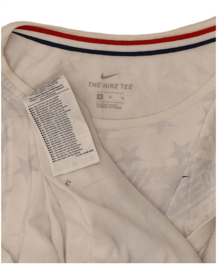 Nike Ženski grafički prsluk UK 12 Srednje bijeli pamuk