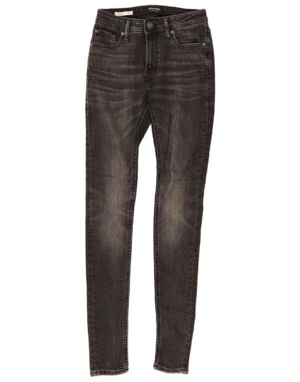 Jack & Jones Mens Spray On Skinny Jeans W28 L32 Sivi pamuk