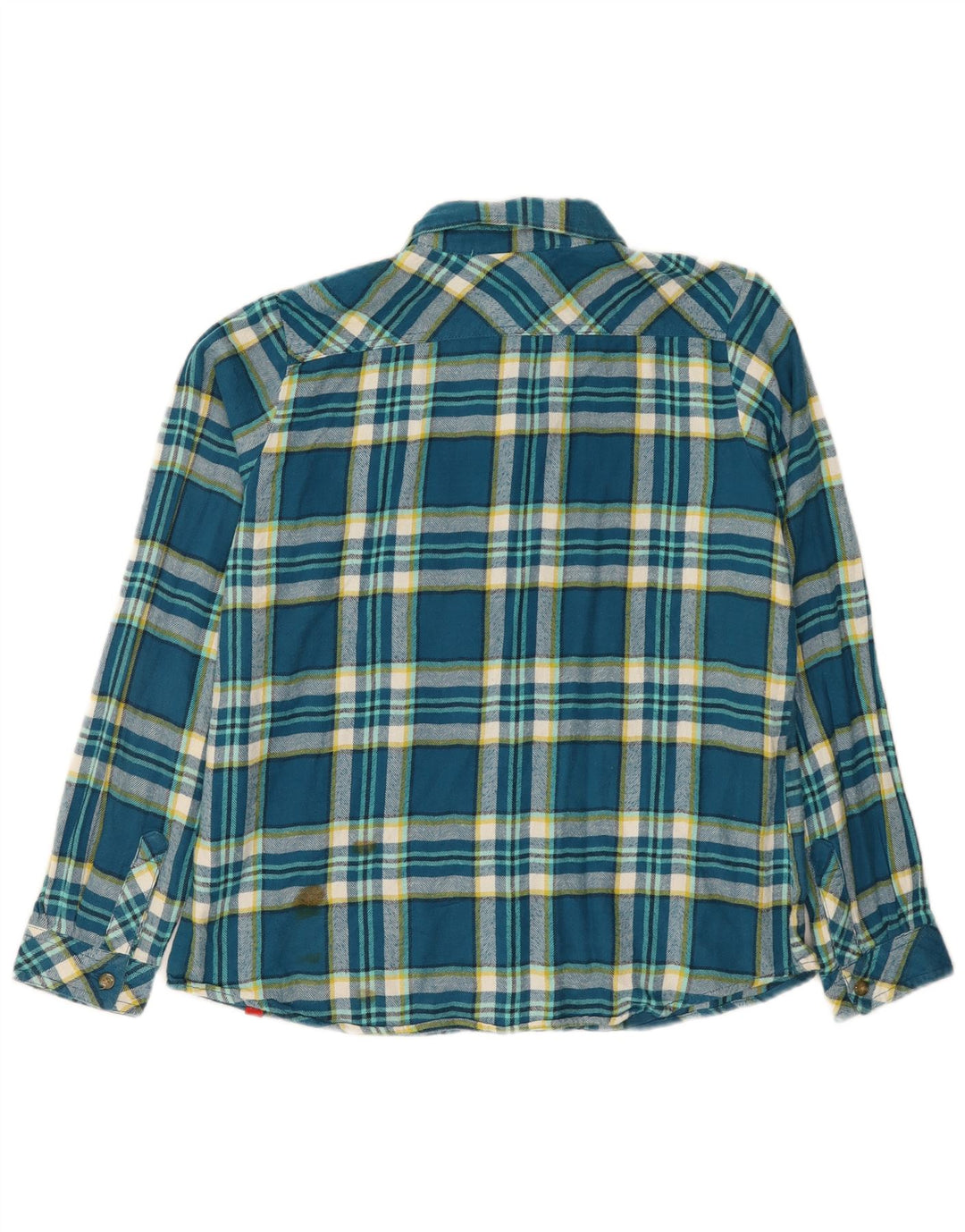 Dickies ženska košulja od flanela UK 14 srednje plavi karirani pamuk