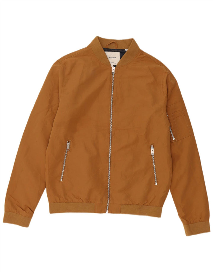Jack & Jones muška bomber jakna UK 36 mali smeđi poliester