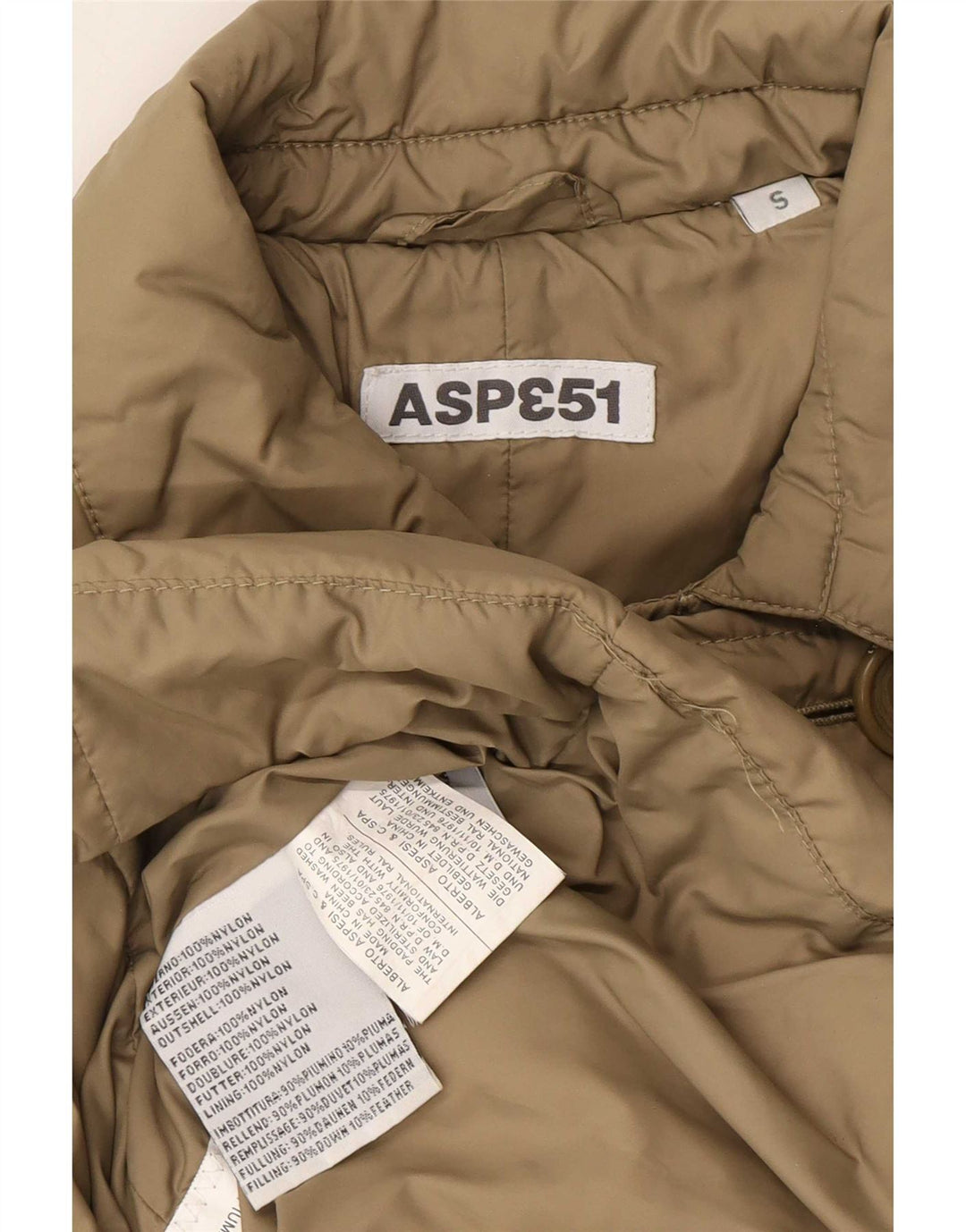 Aspesi ženski vojnički podstavljeni kaput s dvostrukim kopčanjem UK 10 Small Beige