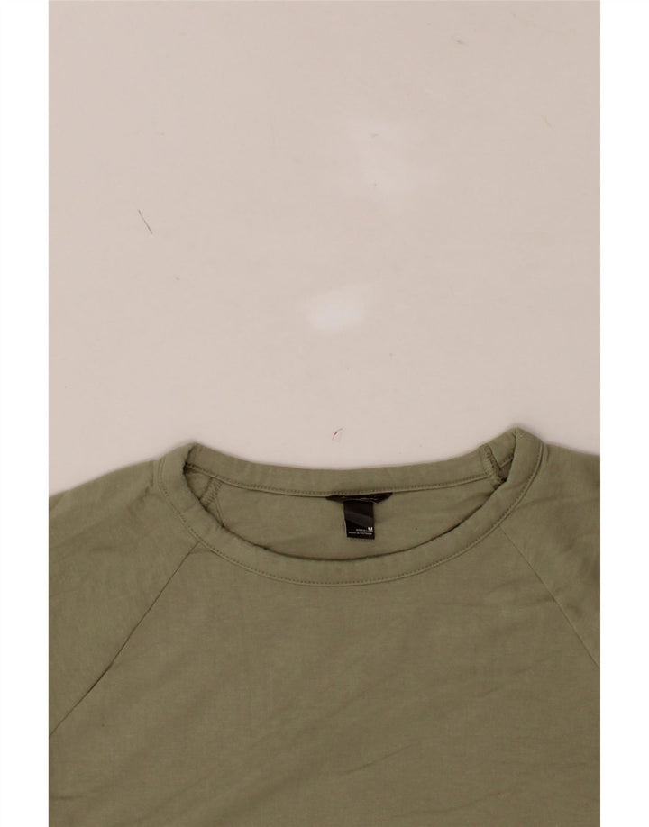 EDDIE BAUER Womens Sweatshirt Jumper UK 14 Medium Green Polyester Vintage Eddie Bauer and Second-Hand Eddie Bauer from Messina Hembry 