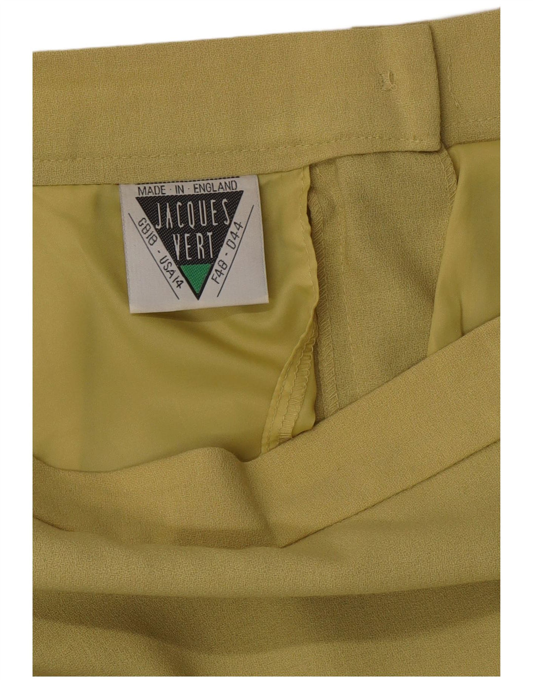 JAQUES VERT Ženska midi ravna suknja visokog struka UK 18 XL W33 zelena