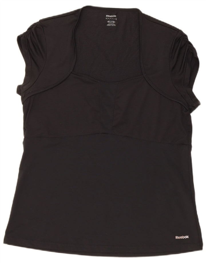 Reebok ženska majica kratkih rukava UK 18 XL crni poliester