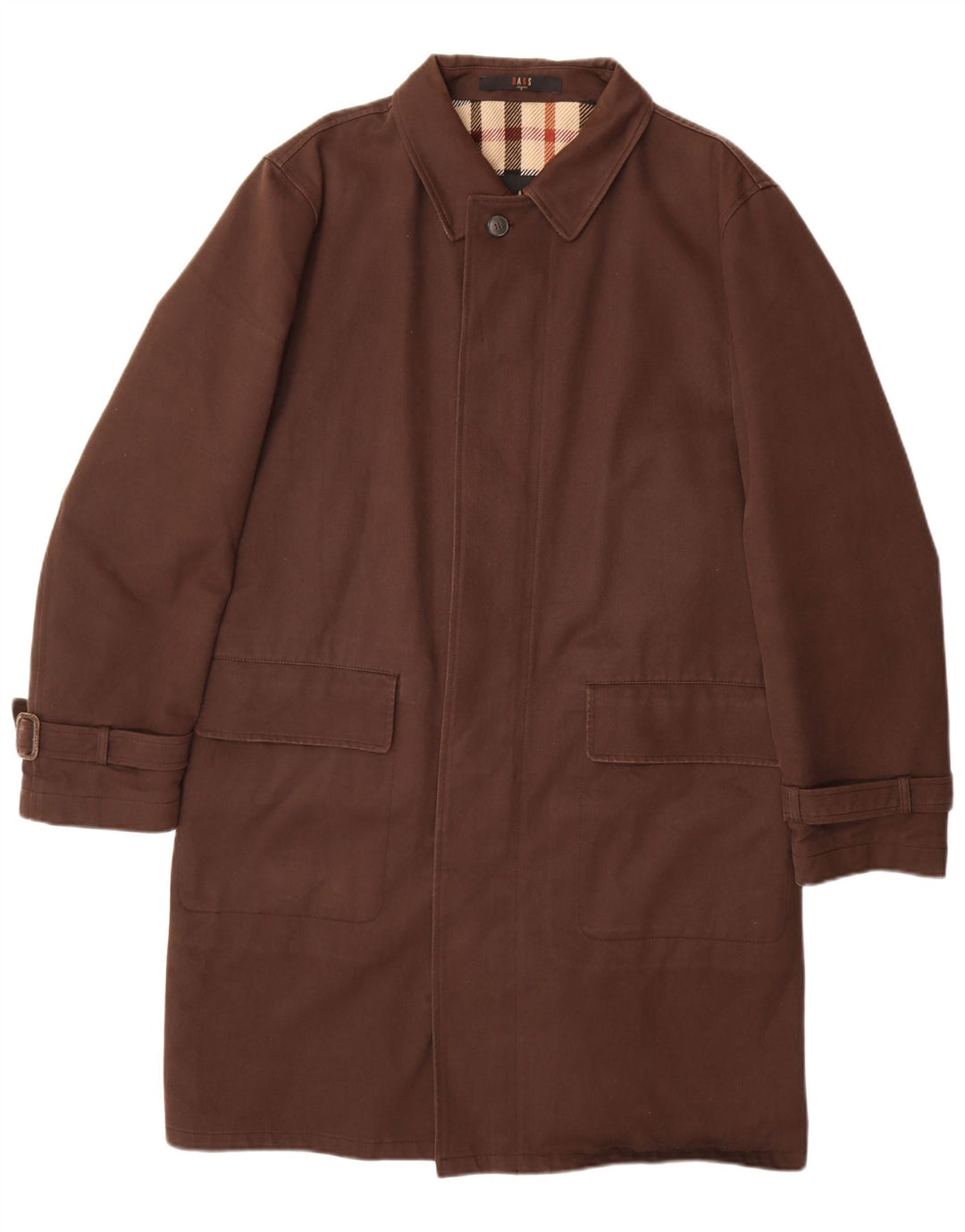 DAKS Muški kaput IT 50 Large Brown Cotton