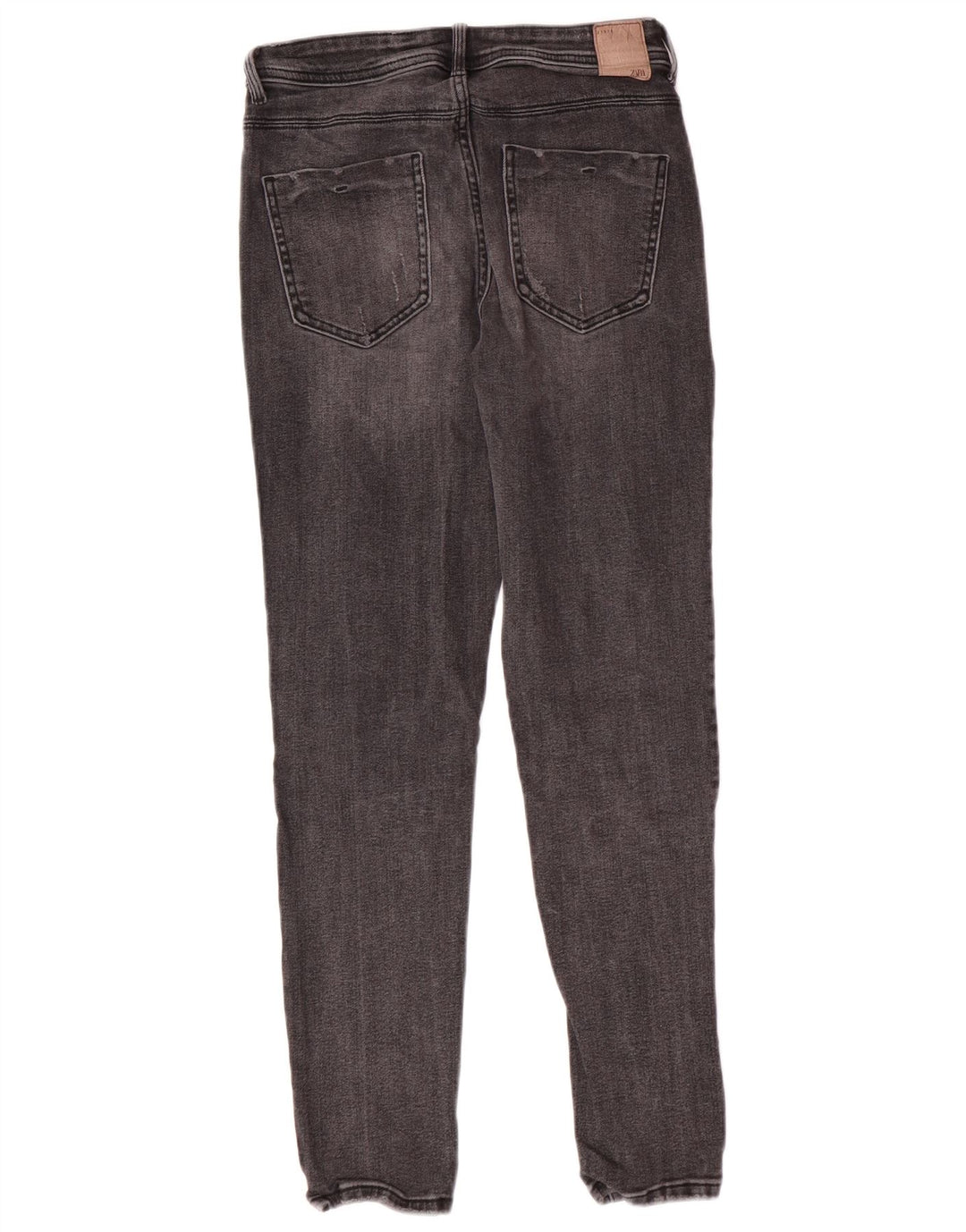 Zara ženske uske traperice EU 38 male W28 L27 sive pamučne klasične