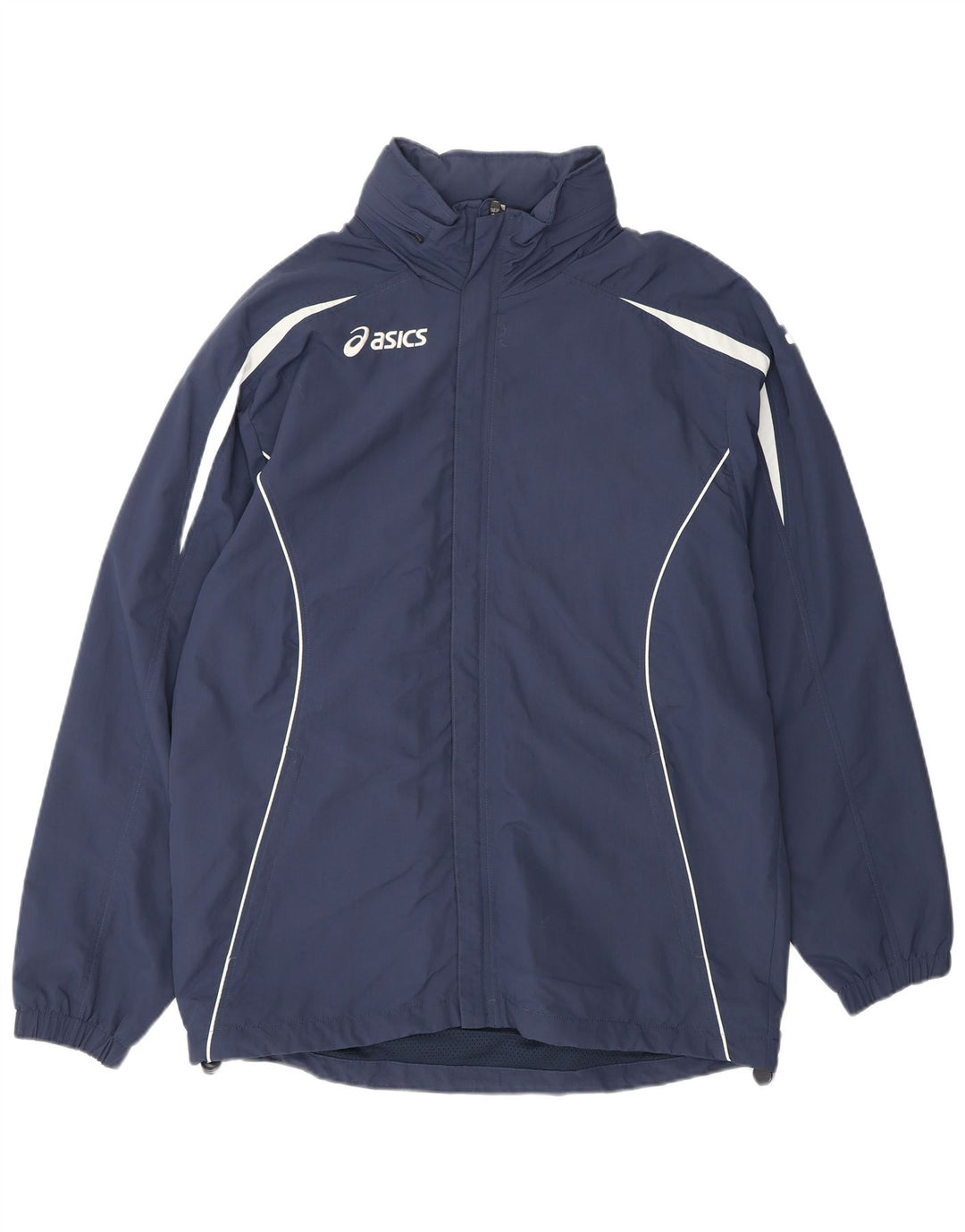 ASICS muška gornja jakna trenirke s grafičkim motivima srednje tamnoplave boje