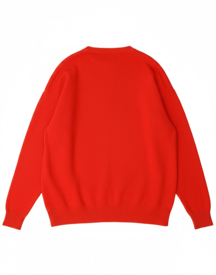 VINTAGE Womens Cardigan Sweater EU 40 Medium Red Wool