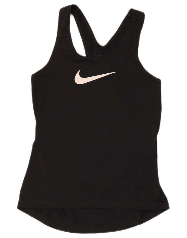 Nike ženski gornji dio prsluka s grafičkim motivima UK 8 mali crni poliester