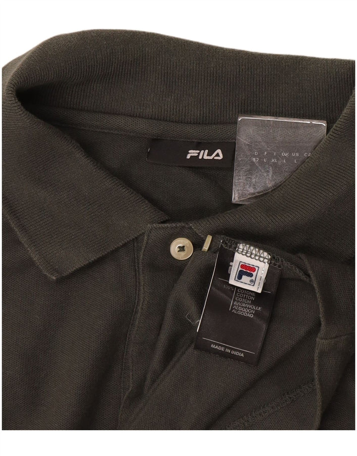 FILA muška polo majica velika siva pamuk