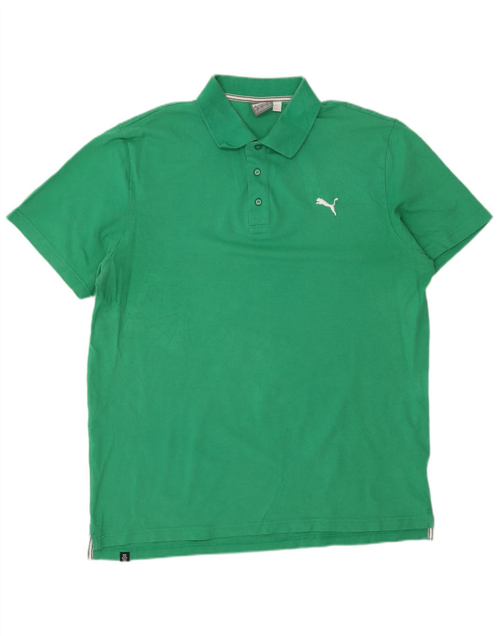 PUMA muška polo majica XL zeleni pamuk