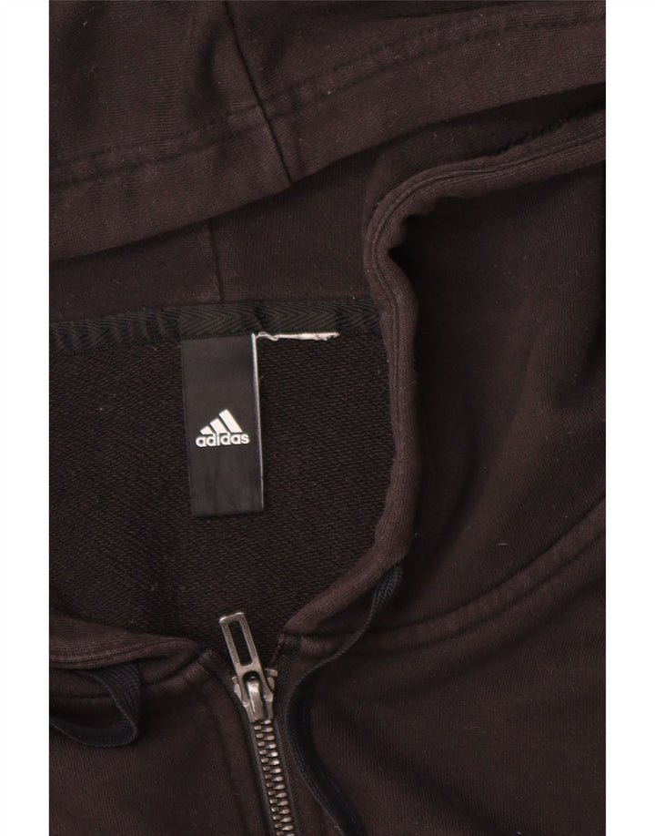 Adidas muški pulover s kapuljačom na patentni zatvarač 2XL crni