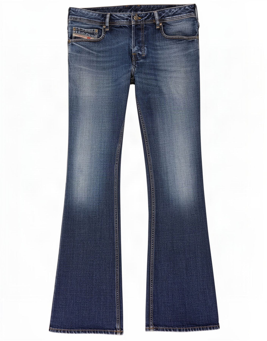 Diesel Mens Bootcut Jeans W32 L31 Blue Cotton