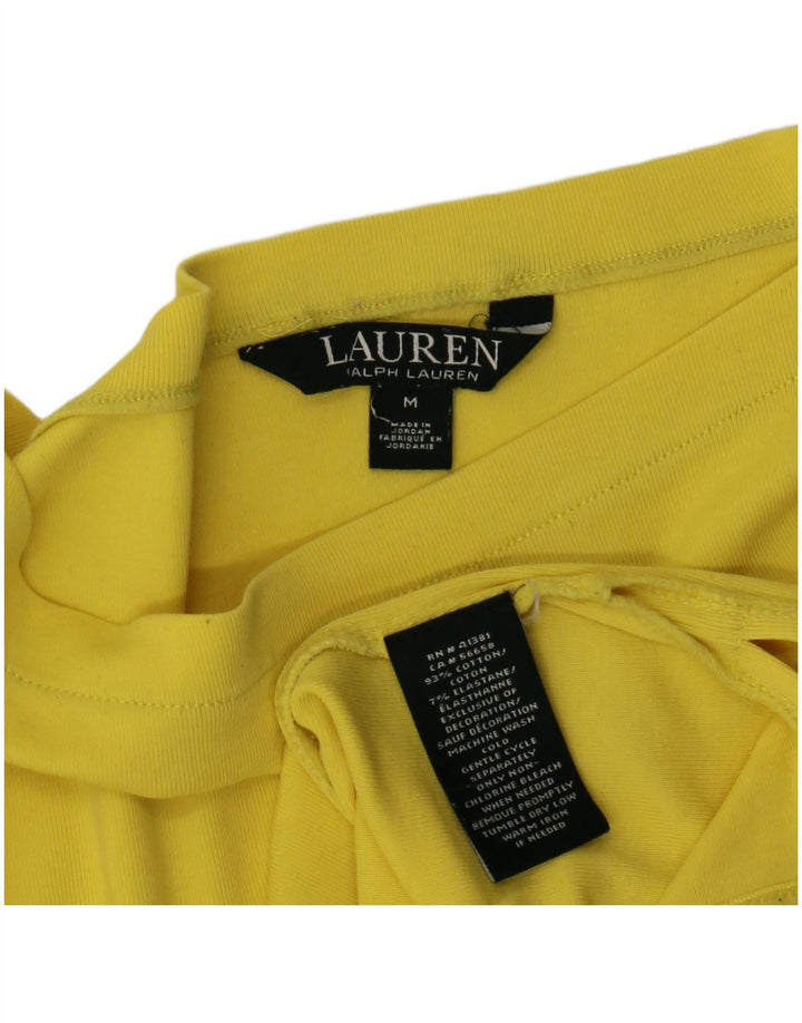 Gornji dio ženske bluze Ralph Lauren UK 12 srednje žuti pamuk