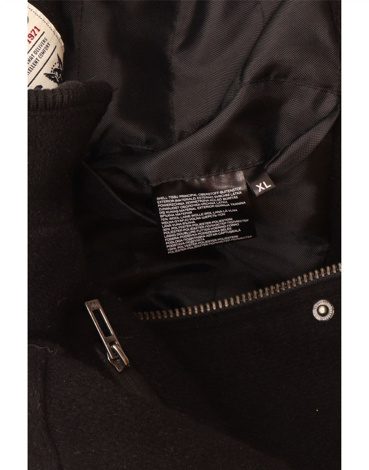 ANGELO LITRICO Muška vojna bomber jakna UK 42 XL crna vuna