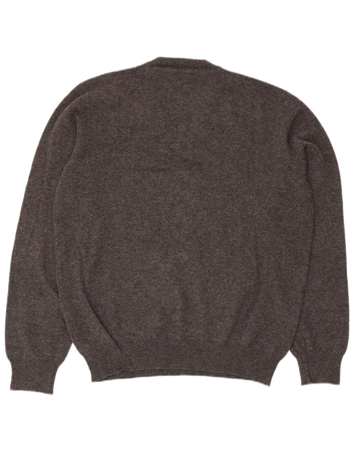 CONRAD HASSELBACH SHOES & GARMENT Muški džemper s V-izrezom srednje sivi