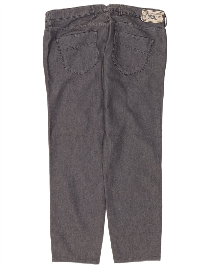 Diesel ženske ravne traperice W32 L26 sivi pamuk