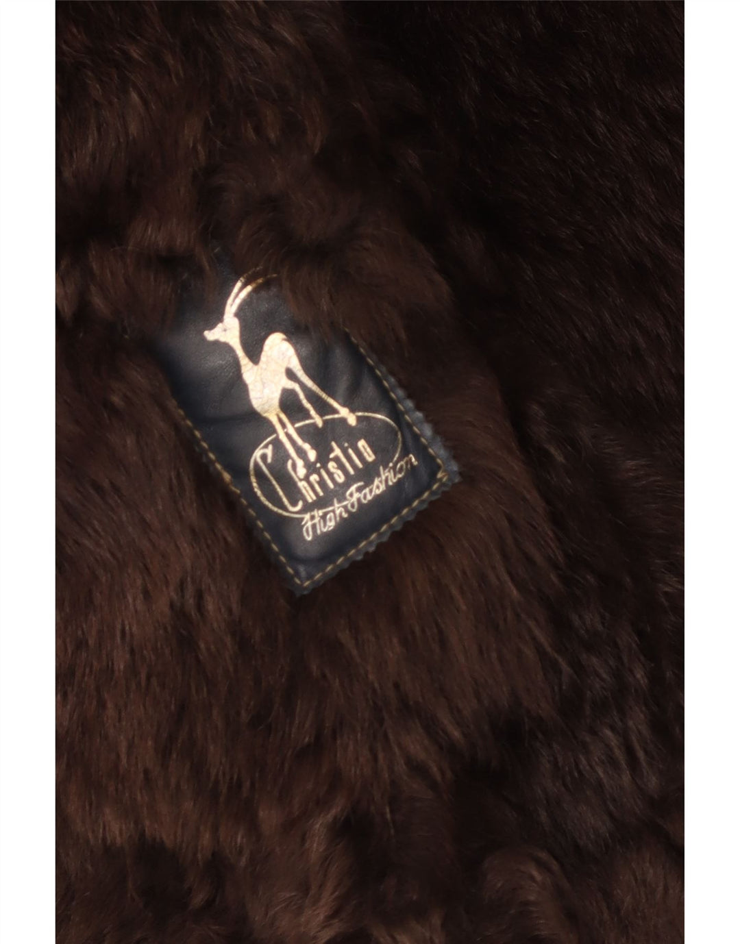 Christia ženski otvoreni kaput od striženih šiša UK 14 srednje bež boje