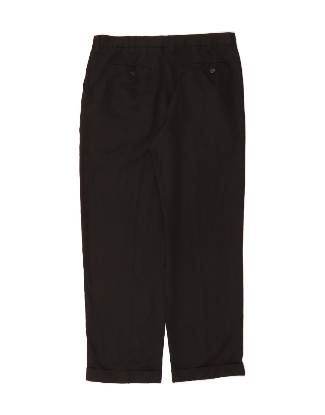 IZOD Mens Straight Suit Trousers W36 L32 Black Polyester Vintage Izod and Second-Hand Izod from Messina Hembry 