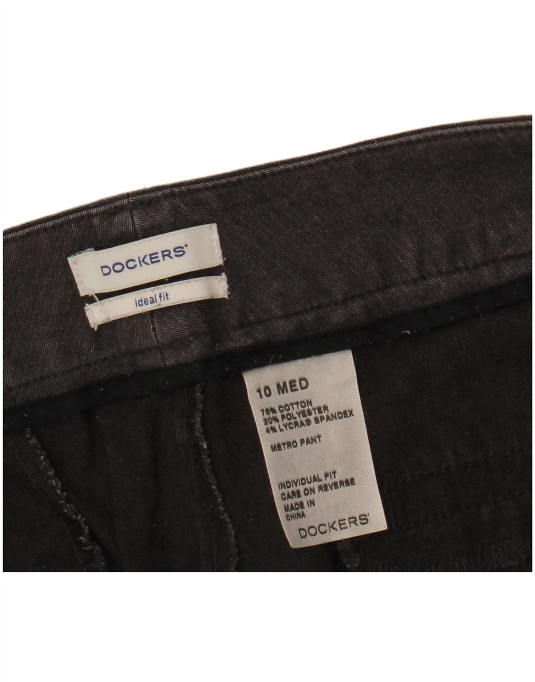Dockers ženske ležerne hlače US 10 Large W32 L31 sivi pamuk