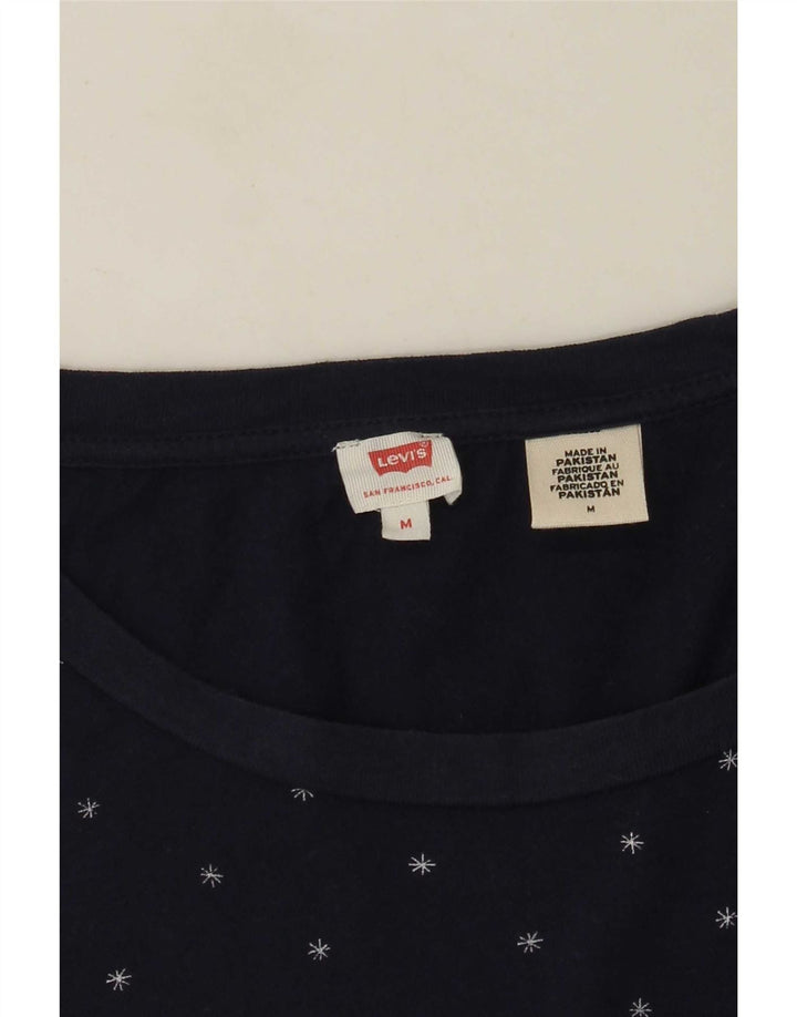 Levi's ženska majica kratkih rukava UK 14 srednje mornarsko plava točkasta