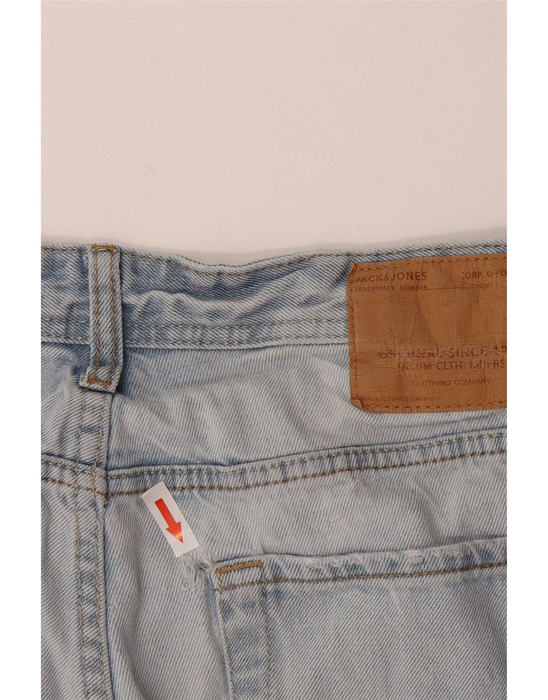Jack & Jones muške traper kratke hlače velike W34, plavi pamuk