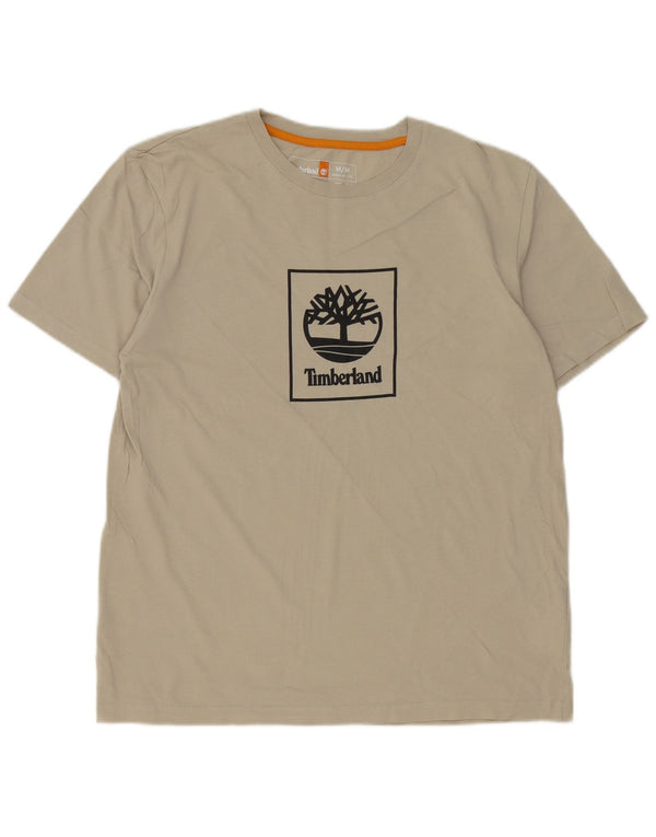 Timberland muška majica kratkih rukava Regular Fit, srednje bež pamuk