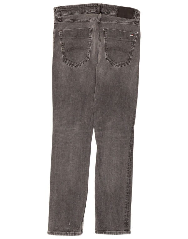 TOMMY HILFIGER Muške uske traperice Scanton W32 L30 Sivi pamuk