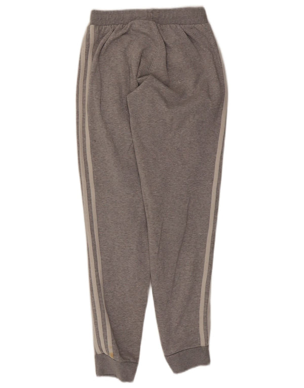 Adidas Womens Tracksuit Trousers Joggers UK 4 XS  Grey Flecked Cotton