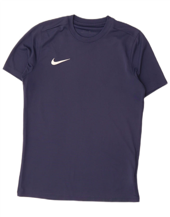 Nike Dri Fit T-Shirt Top Srednje tamnoplavi poliester