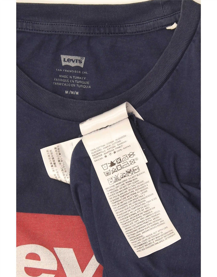 Levi's muška majica kratkih rukava s grafičkim motivima, srednje tamnoplavi pamuk