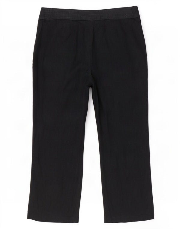 Marks & Spencer ženske ravne chino hlače UK 16 Large W36 L27 crne