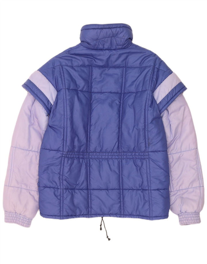 Vintage muška podstavljena jakna IT 48 Medium Blue Colourblock poliamid