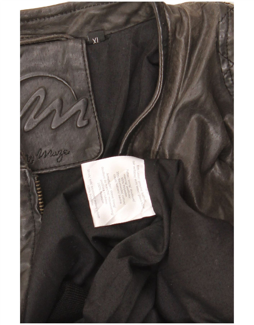 MAZE Muška bomber jakna od brušene kože UK 38 srednje sive kože