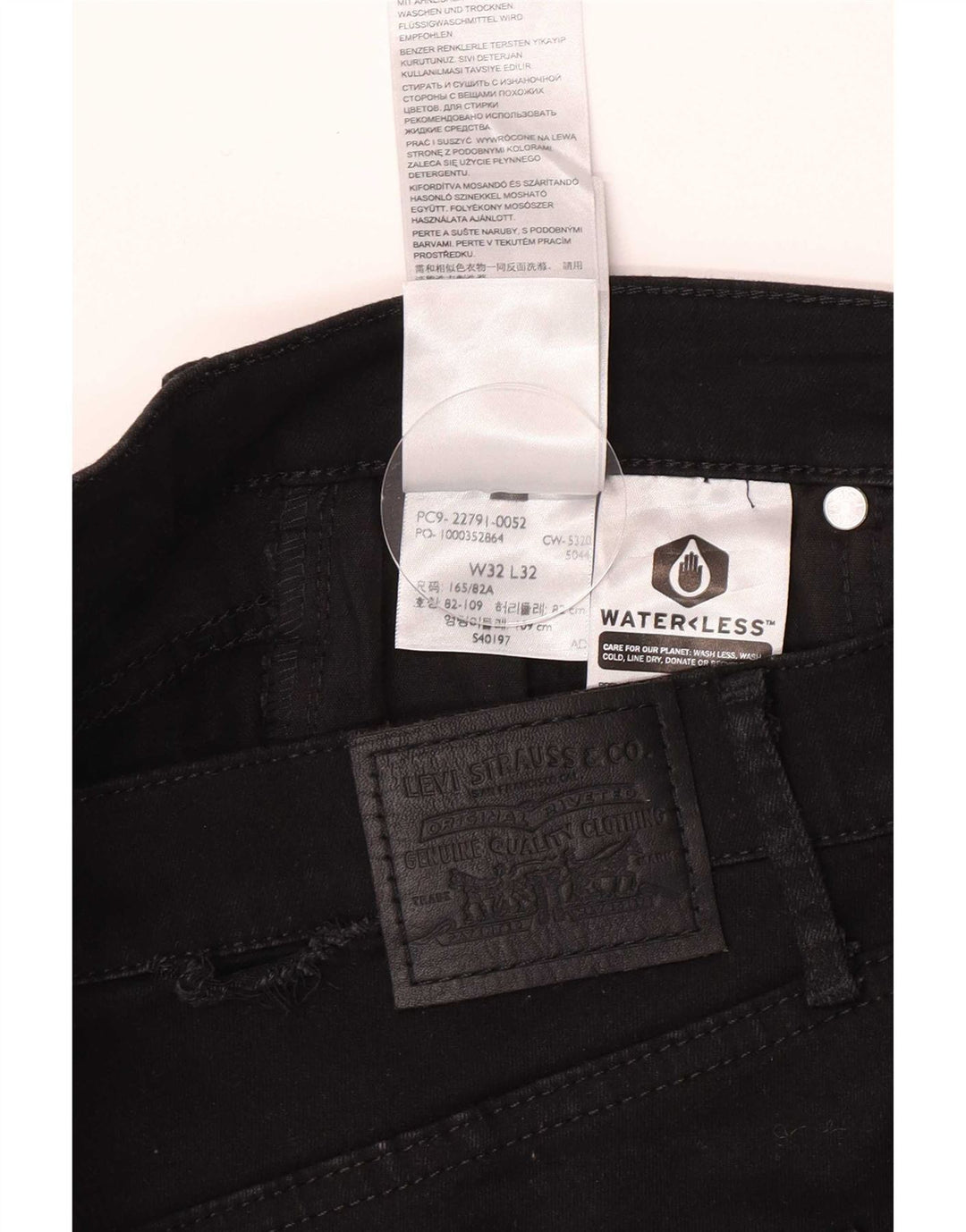 Levi's ženske jegging traperice W32 L32 crni pamuk