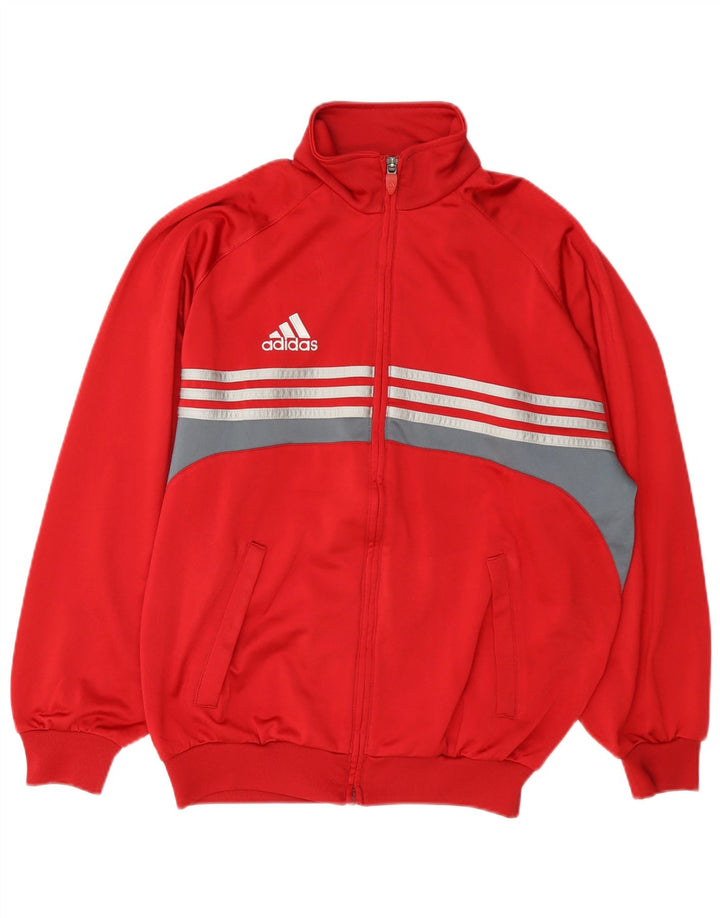 Adidas muška trenirka gornja jakna UK 34/36 mala crvena poliester u boji