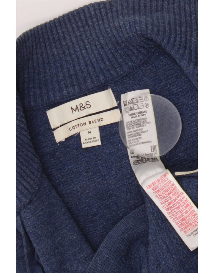 Marks & Spencer ženski kardigan džemper UK 14 Srednji tamnoplavi poliester