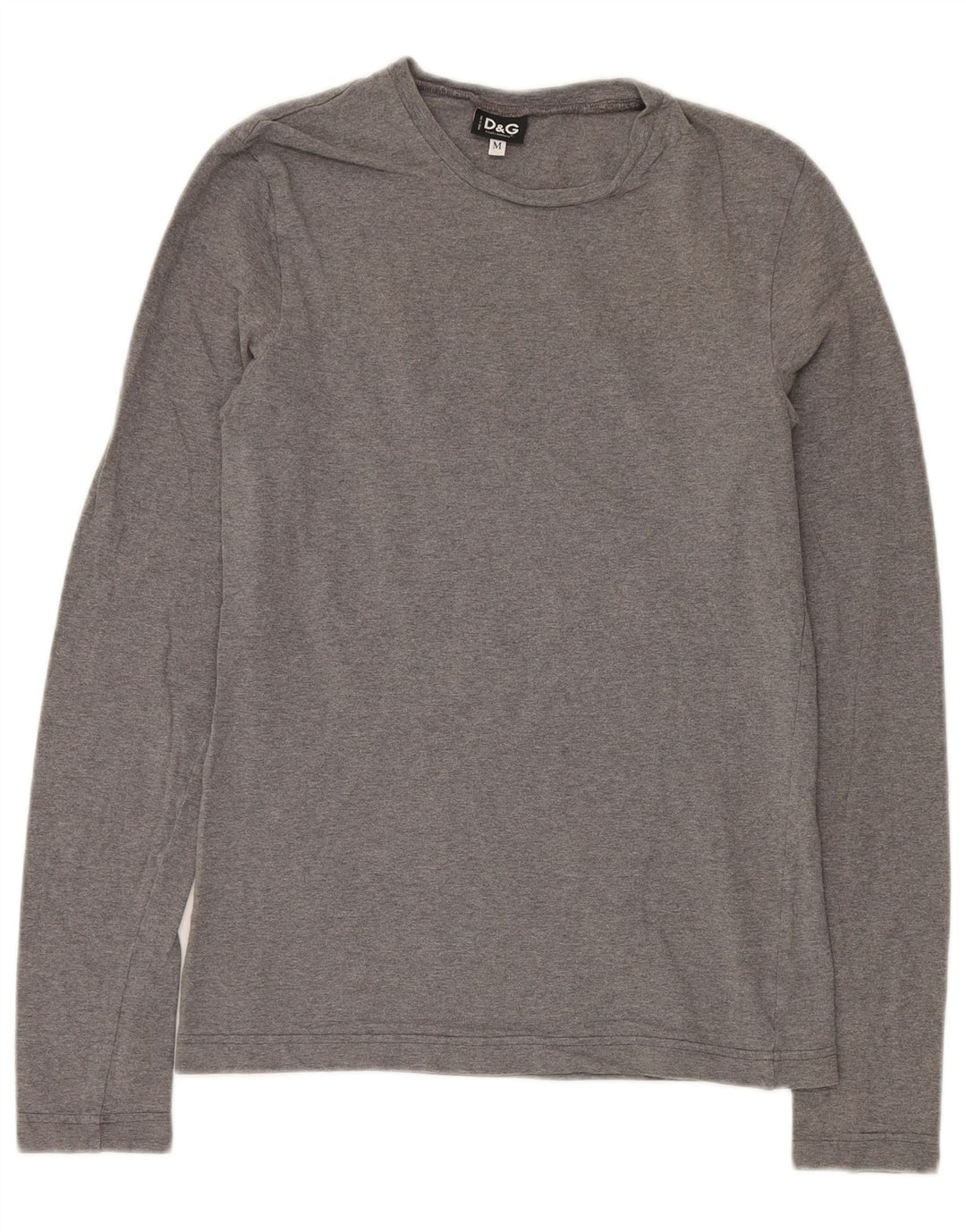 Ženska majica dugih rukava Dolce & Gabbana UK 12 Srednje sivi pamuk