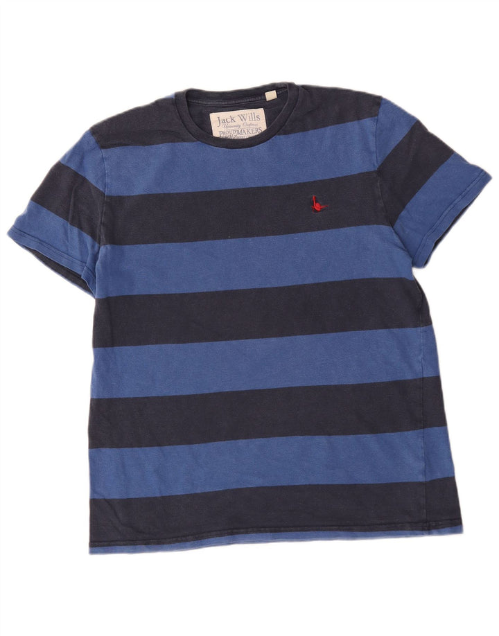 Jack Wills Muška majica kratkih rukava Srednji tamnoplavi pamuk na pruge