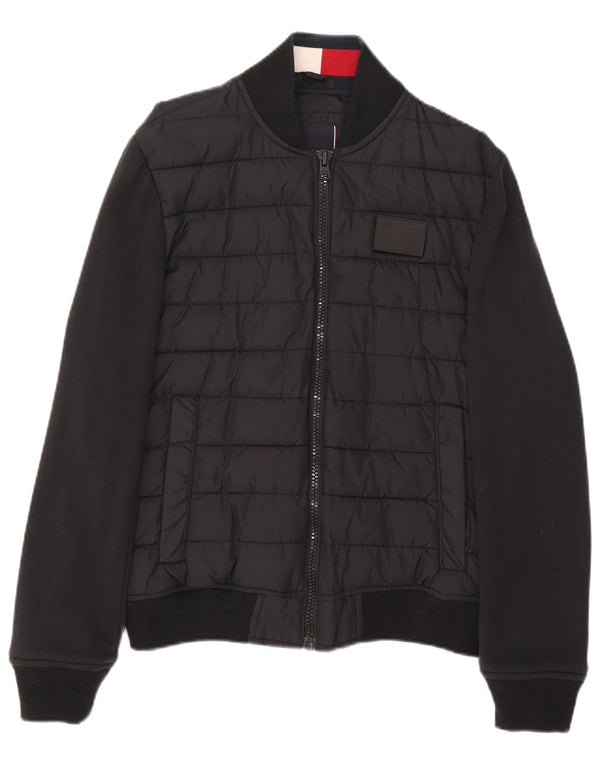 Tommy Hilfiger muška bomber podstavljena jakna UK 36 Mala crna